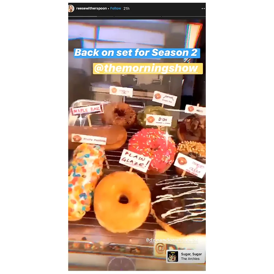 Reese Witherspoon Welcomed The Morning Show Season 2 Set With Food