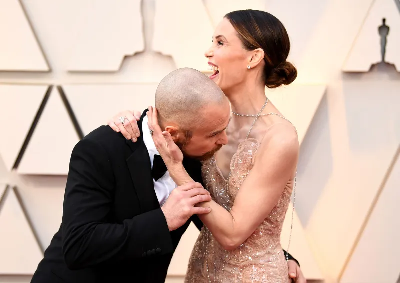 Sam Rockwell and Leslie Bibb Oscars 2019 PDA Gallery