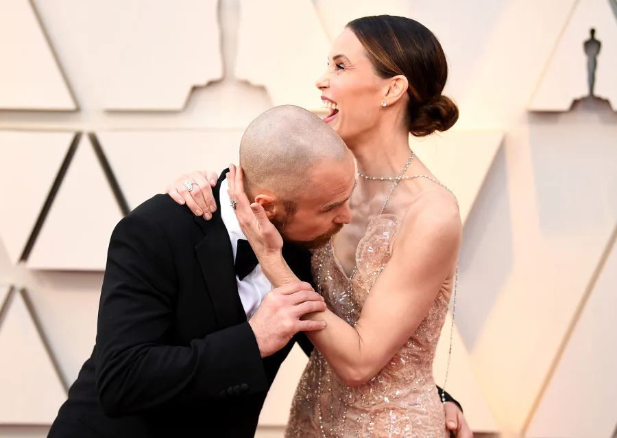 Sam Rockwell and Leslie Bibb Oscars 2019 PDA Gallery