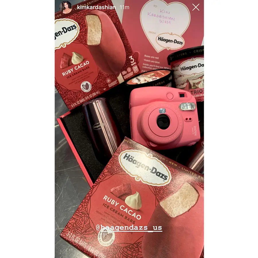 Kim Kardashian Stars Celebrate Valentines Day