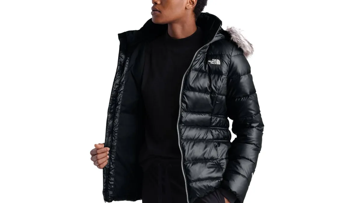 The North Face Women's Gotham Hooded Faux-Fur-Trim Parka Coat