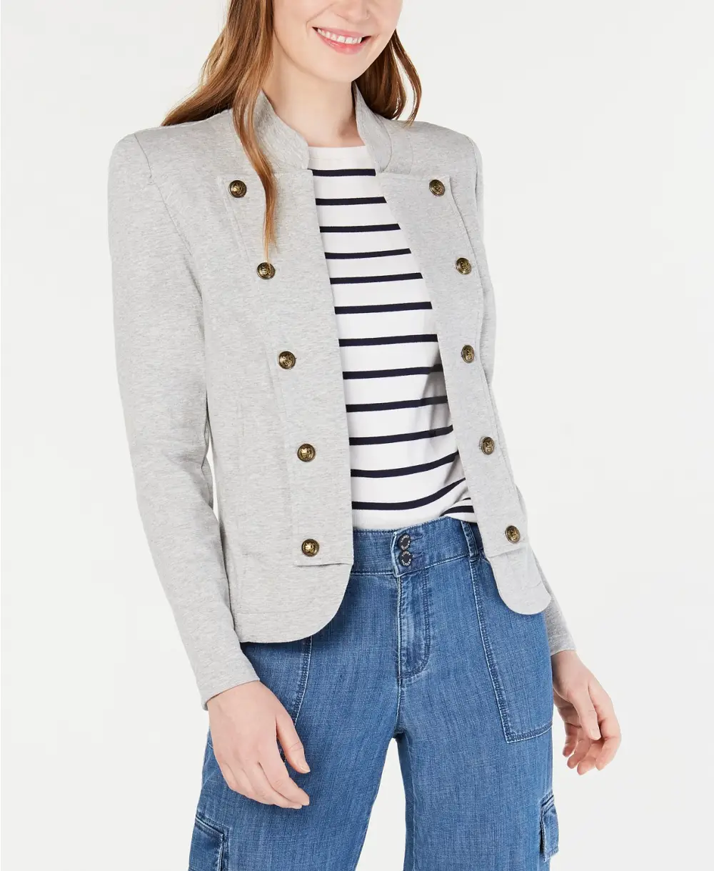 Tommy Hilfiger Military Band Jacket (Heather Grey)