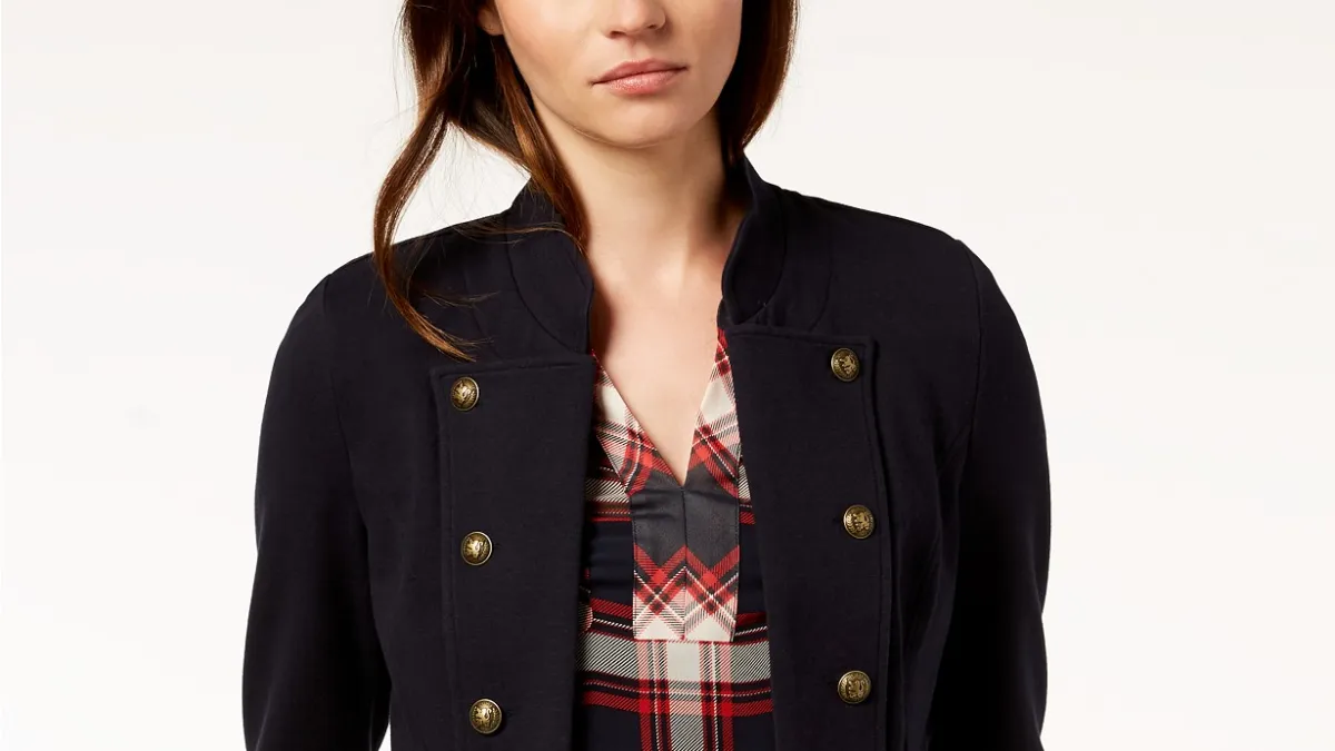 Tommy Hilfiger Military Band Jacket (Sky Captain)