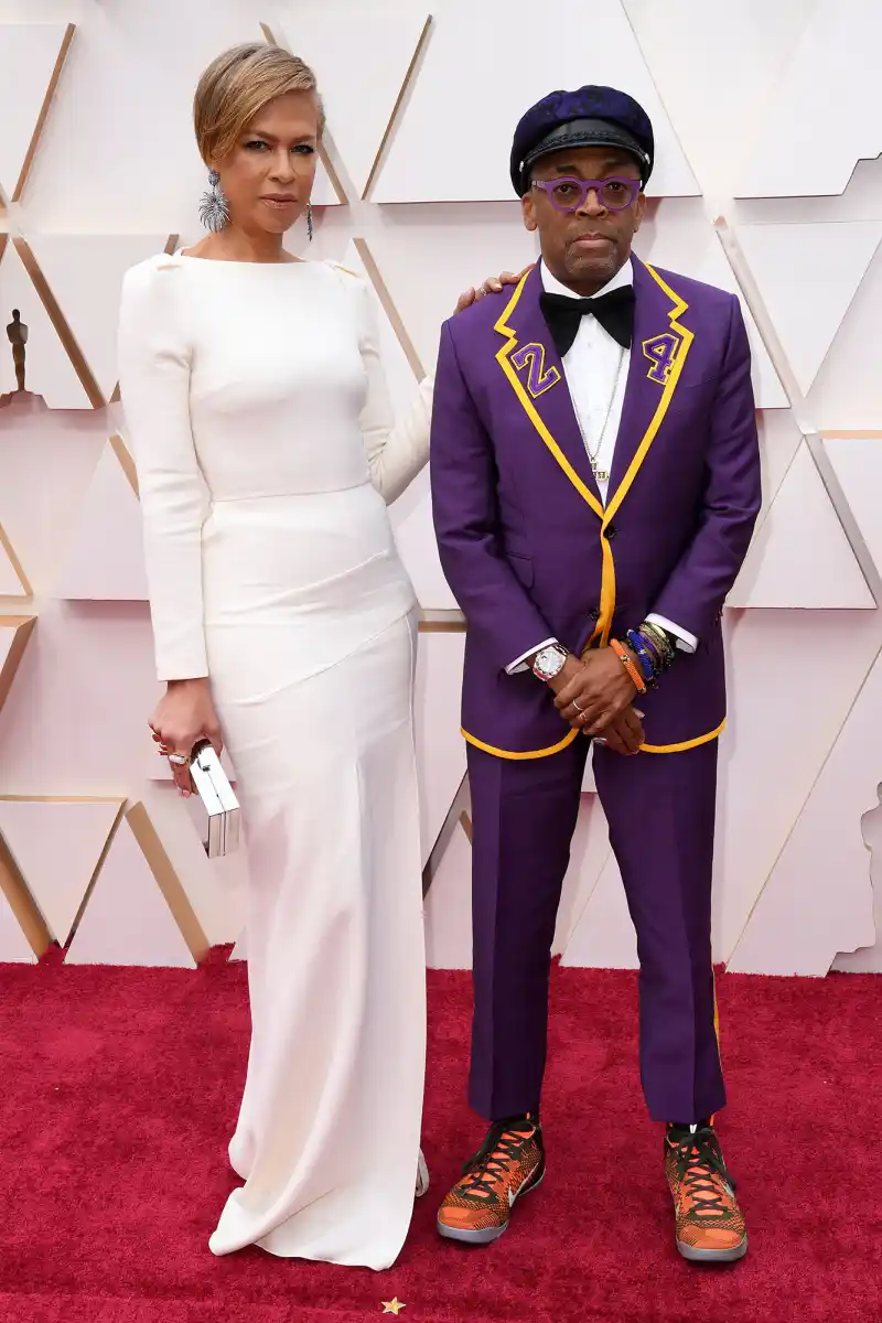 Tonya Lewis Lee and Spike Lee Couples PDA Academy Awards Oscars 2020