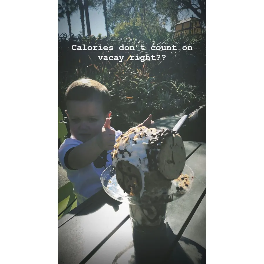 Tori Roloff Family Disneyland Trip Jackson and ice cream
