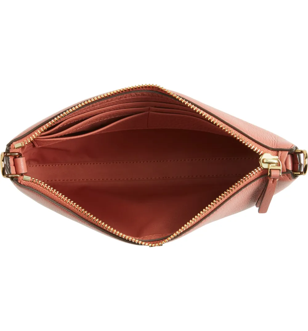 Tory Burch Kira Pebbled Leather Wallet Crossbody Bag