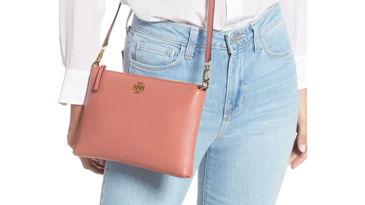 Tory Burch Kira Pebbled Leather Wallet Crossbody Bag