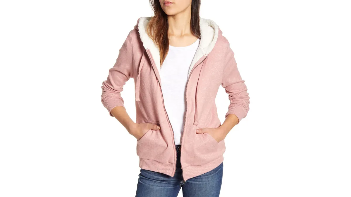 Bobeau Fleece Lined Hooded Jacket