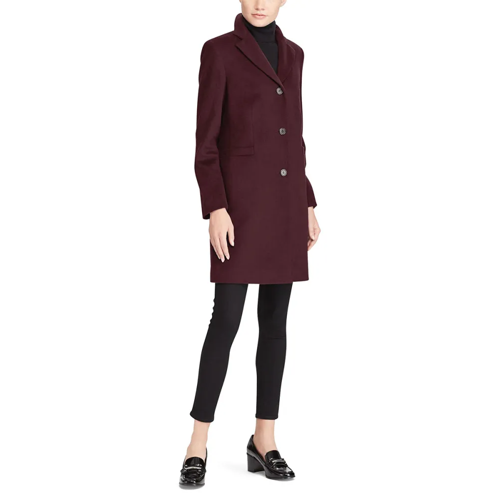 Lauren Ralph Lauren Wool Blend Reefer Coat