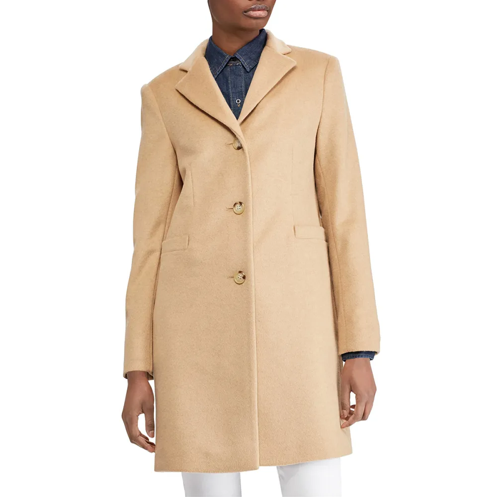 Lauren Ralph Lauren Wool Blend Reefer Coat