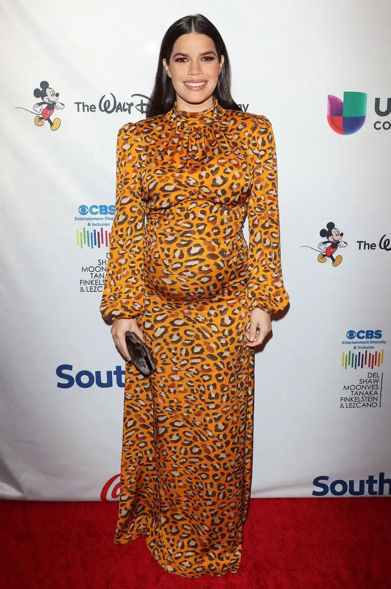 America Ferrera Animal Print Dress February 28, 2020