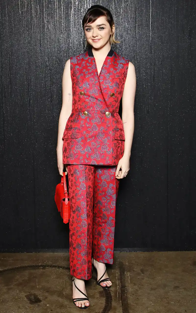 Maisie Williams Floral Ensemble March 1, 2020