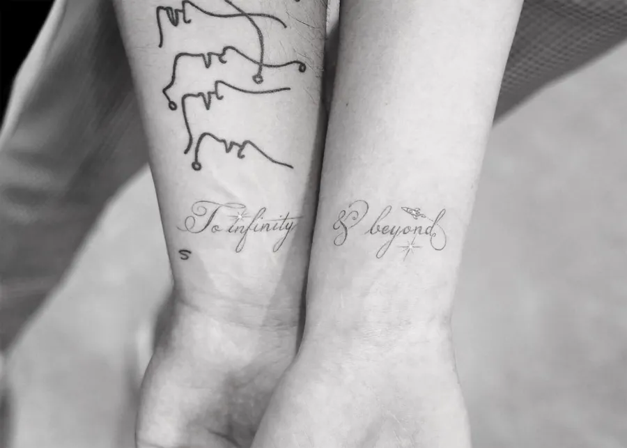 Celeb Couples With Matching Tattoos - Joe Jonas and Sophie Turner