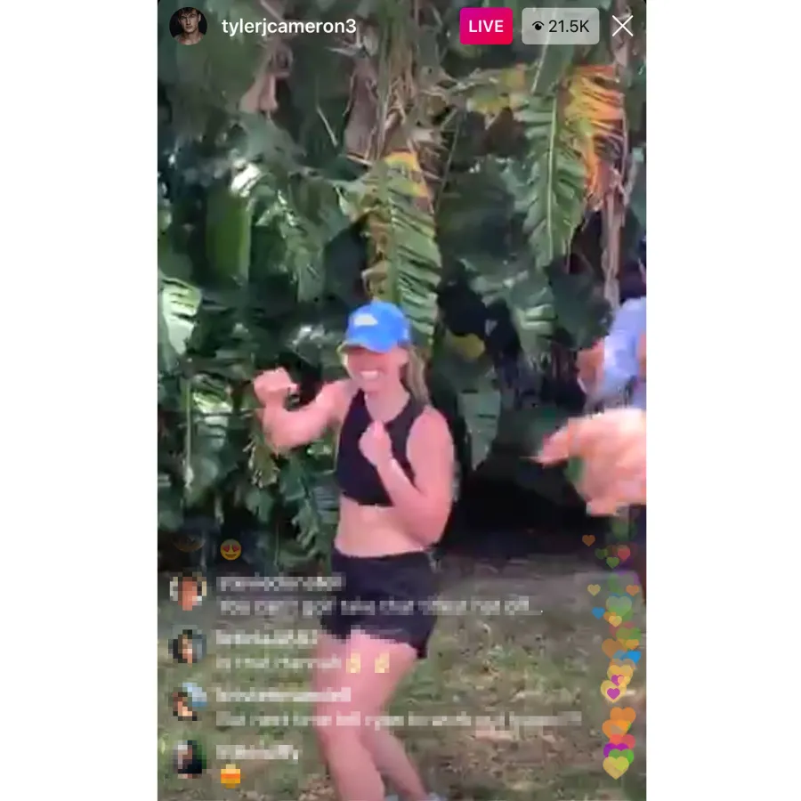 Colton Underwood Fangirls Watching Hannah Brown Tyler Cameron Work Out