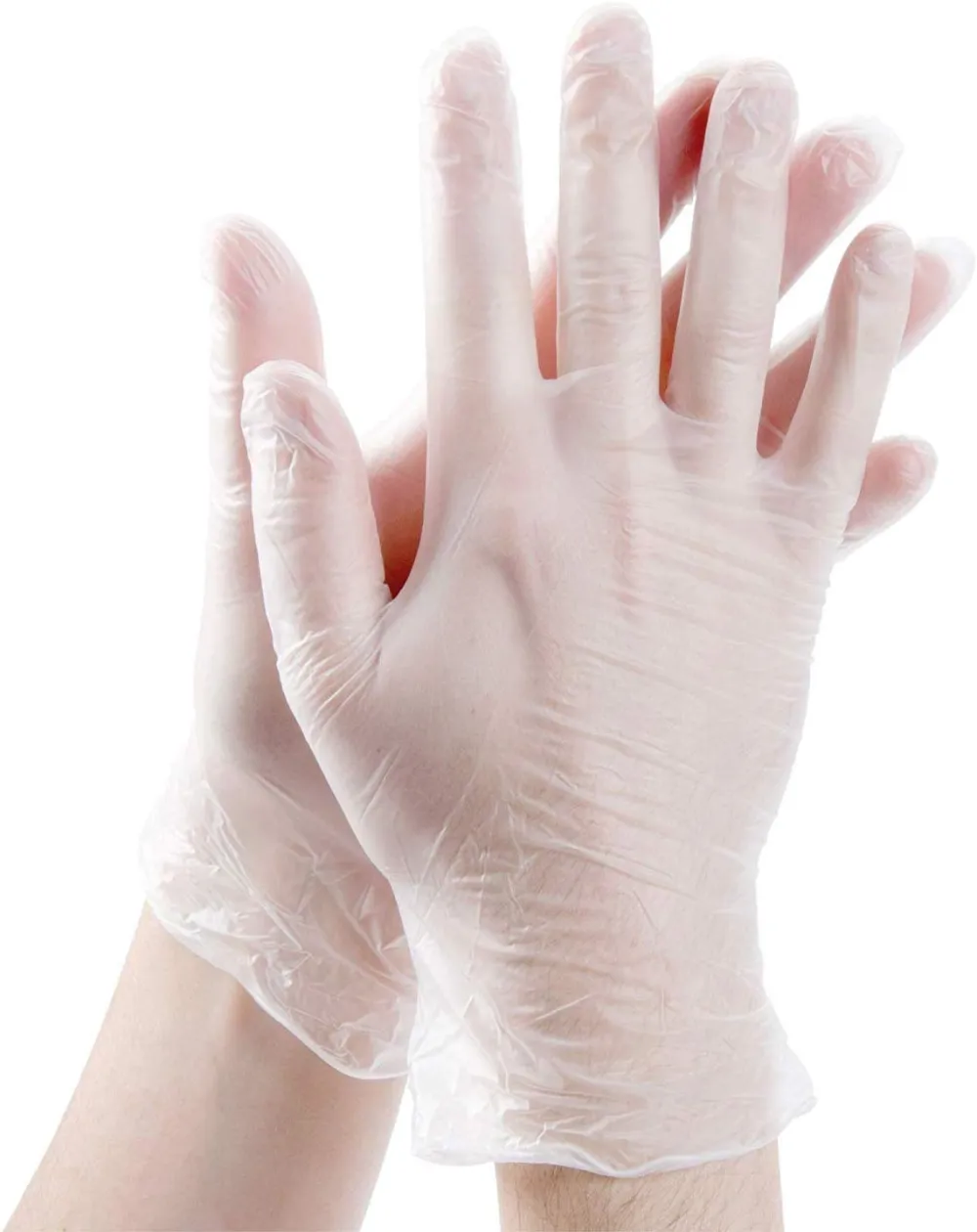 Comfy Package Clear Powder Free Vinyl Disposable Plastic Gloves
