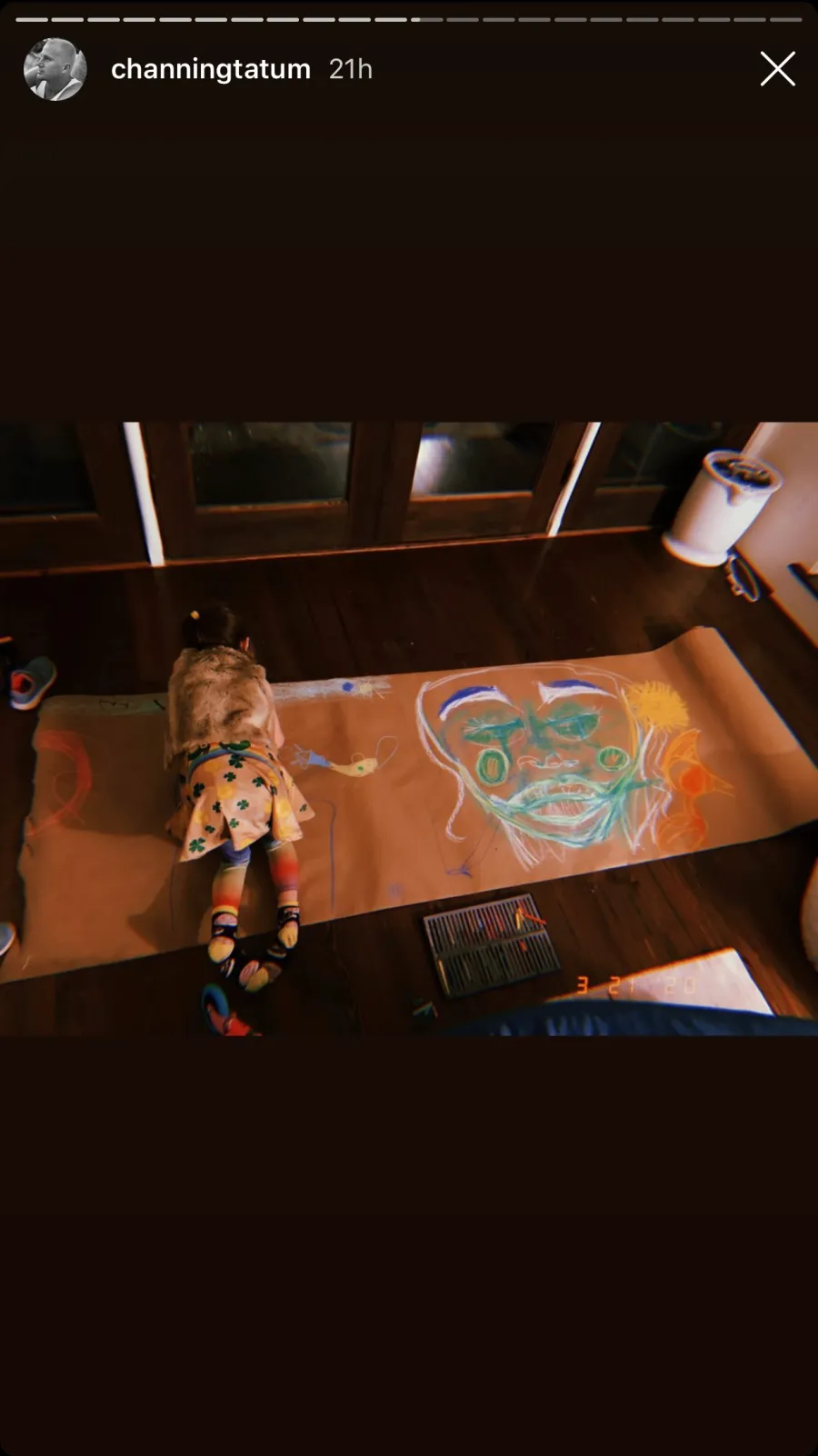 Channing Tatum Keeps Daughter Everly Entertained Amid Coronavirus Quarantine