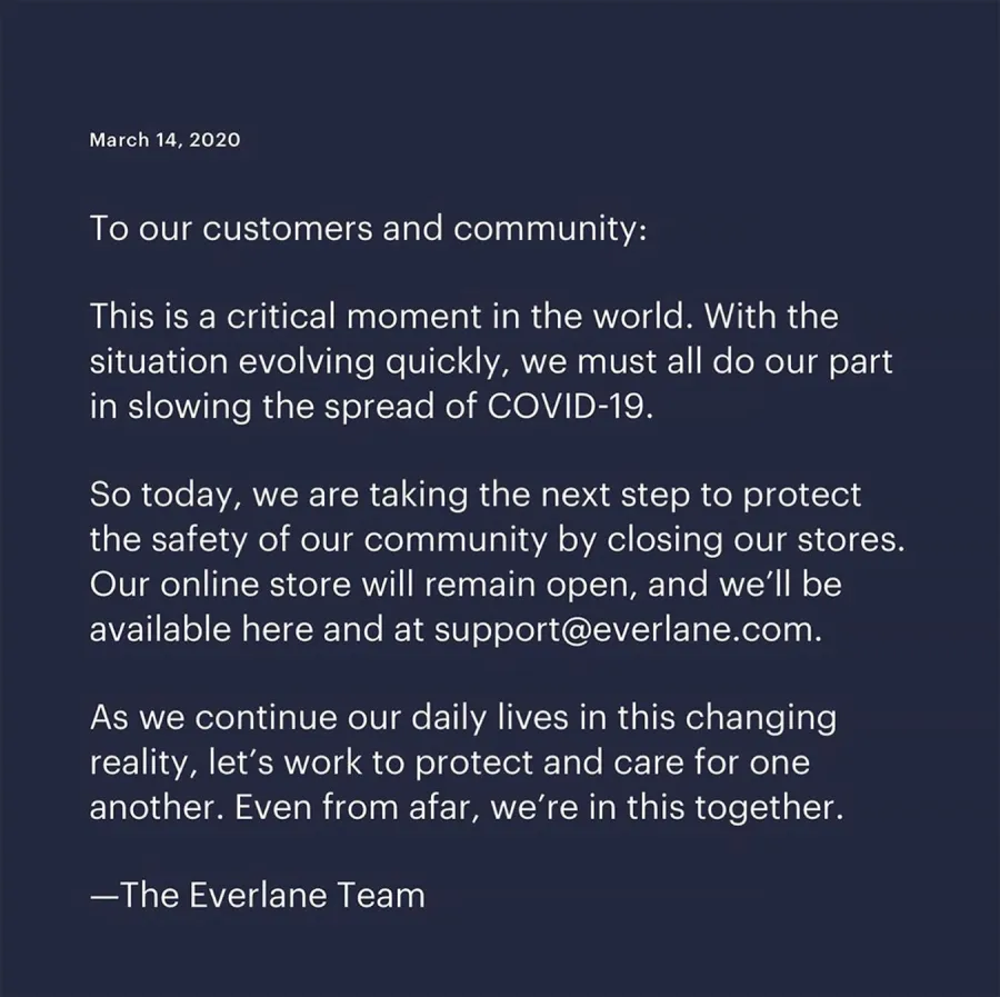 Fashion Stores Closed Due To Coronavirus Outbreak