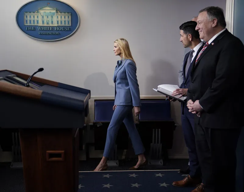 Ivanka Trump Blue Pantsuit March 20, 2020