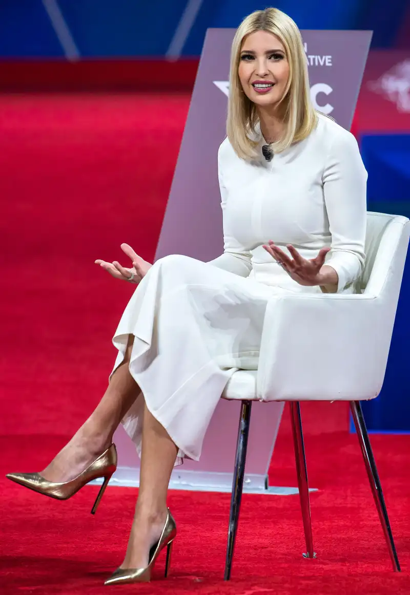 Ivanka Trump White Mididress February 28, 2020