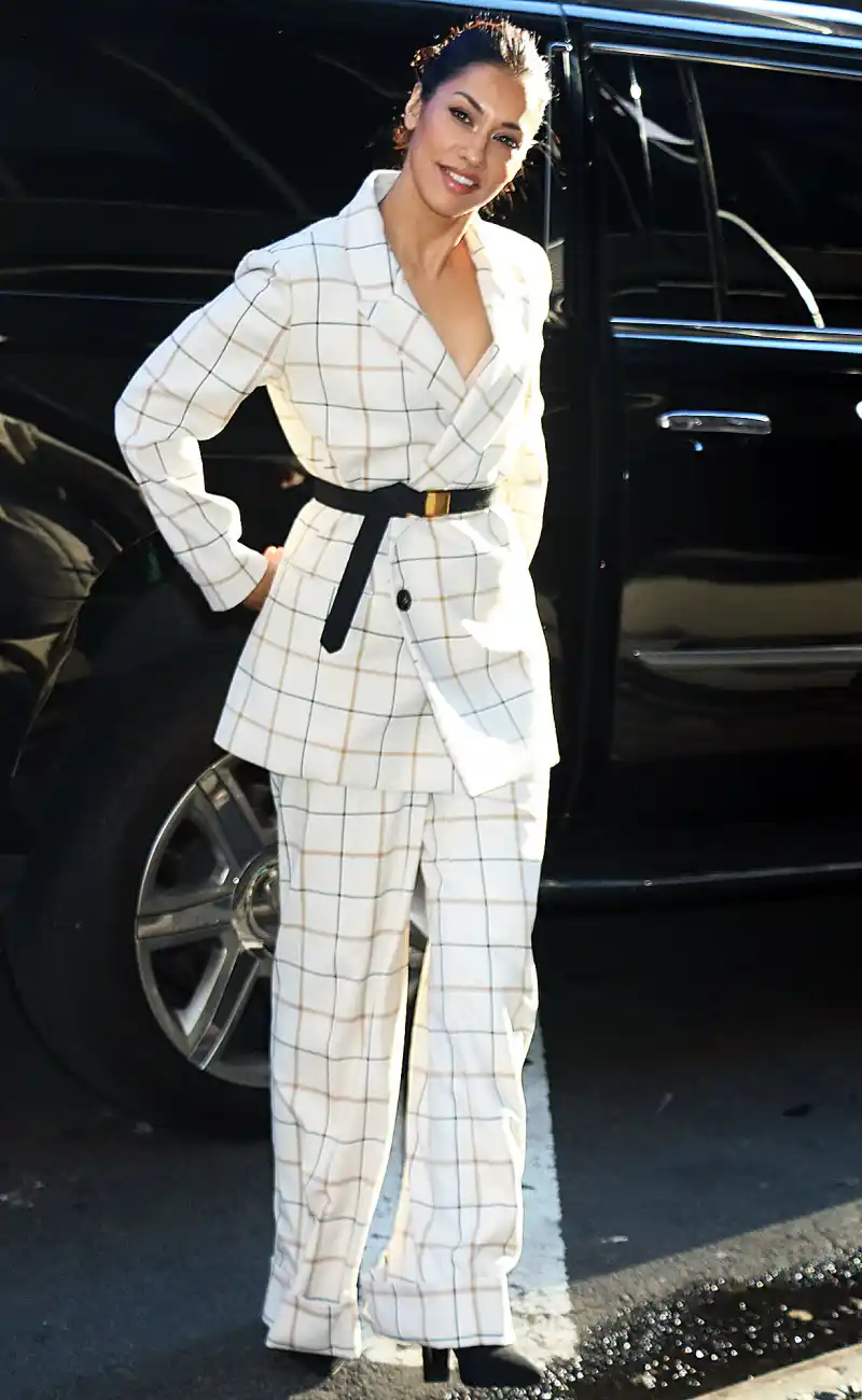 Janina Gavankar arrives at the studios of the Build Series