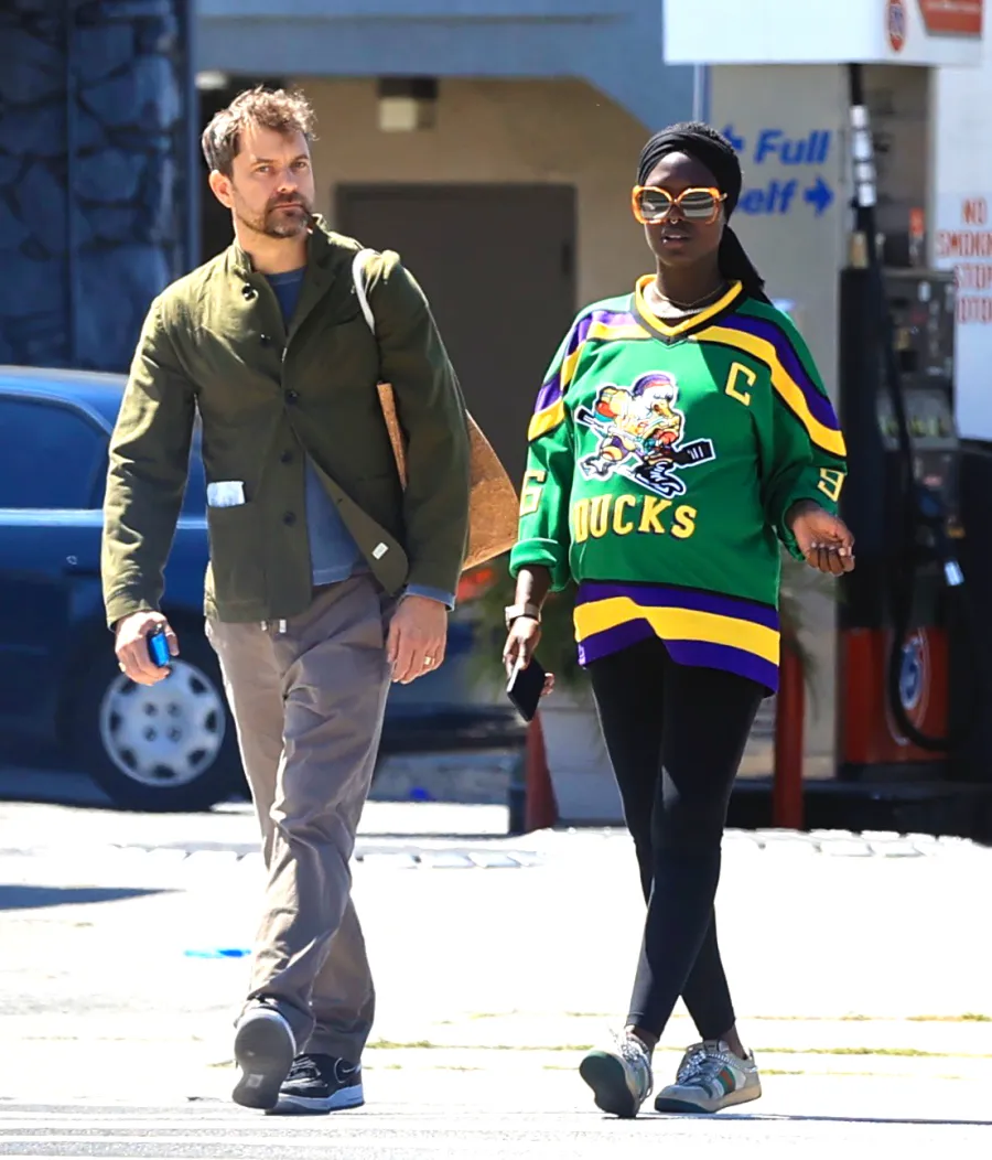 Joshua Jackson Kisses Pregnant Wife Jodie Turner-Smith