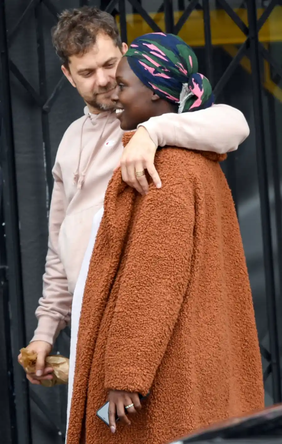 Joshua Jackson Puts His Arm Around Pregnant Wife Jodie Turner-Smith as They Step Out With His Mom