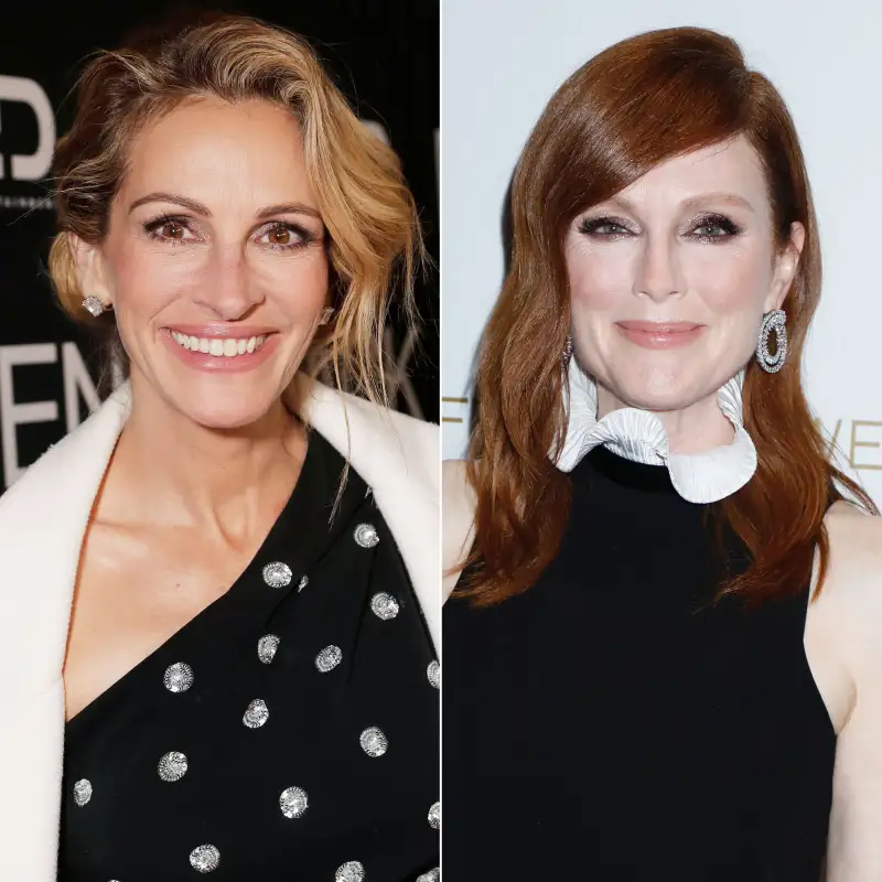 Julia Roberts and Julianne Moore Makeup-Free