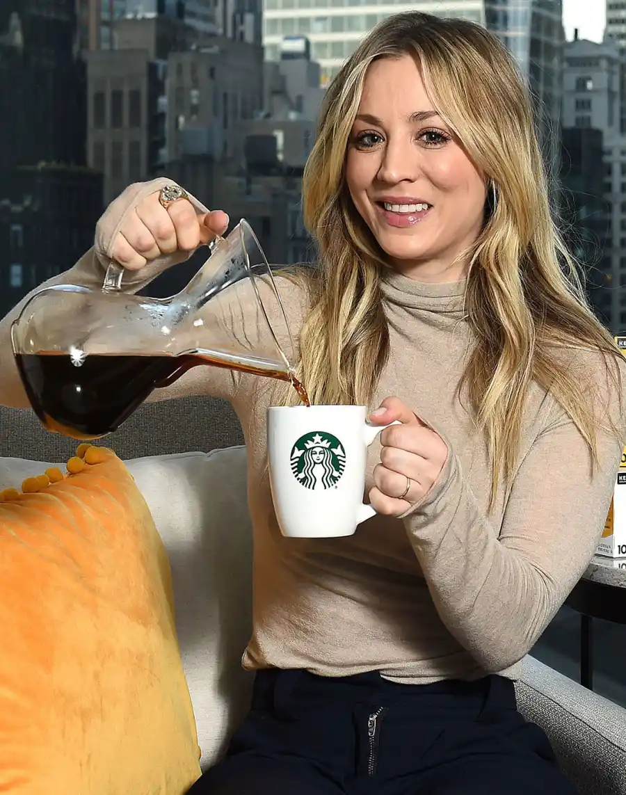 Celebrity Food Infatuations Kaley Cuoco Coffee