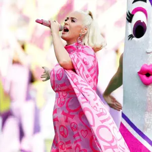 Katy Perry Shows Off Baby Bump As She Performs in Australia