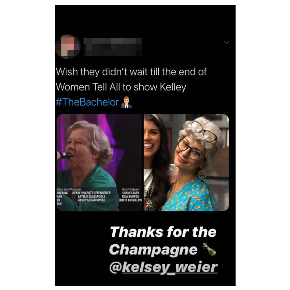 Bachelor Kelley Flanagan Jokes About Her Women Tell All Absence