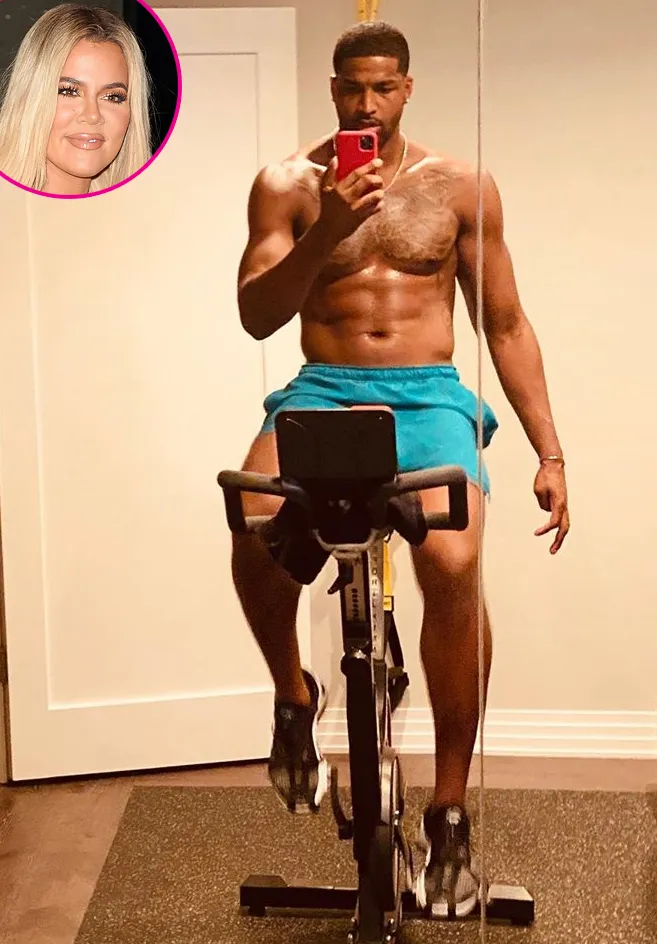 Khloe-Kardashian-Reacts-to-Tristan-Thompson’s-Shirtless-Workout-Selfie