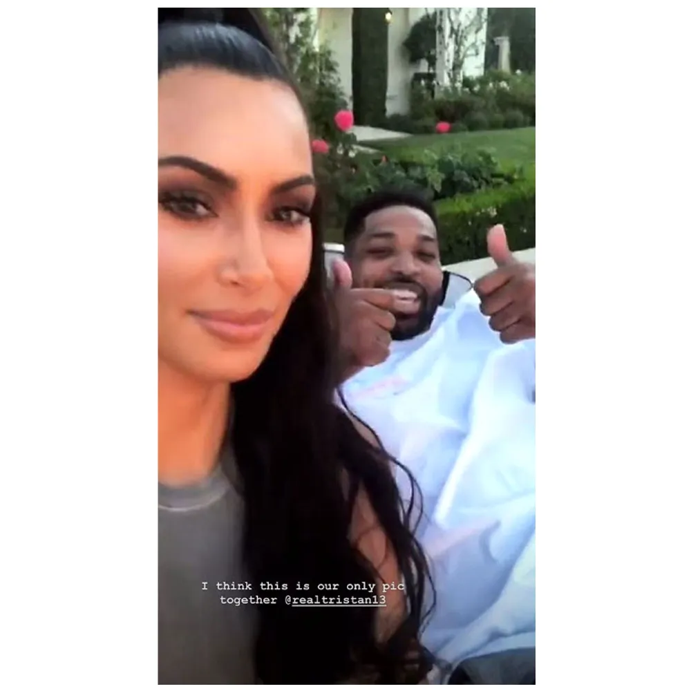 Kim Kardashian Cheering Loud Tristan Thompson His Birthday