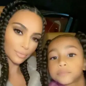 Kim Kardashian and North West Mother-Daughter Twinning