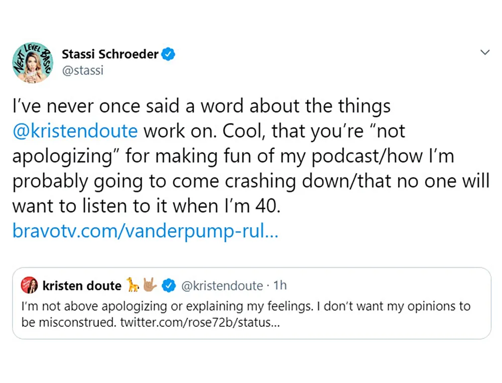 Kristen Doute Defends Herself Over Miscontrued Stassi Schroeder Comments