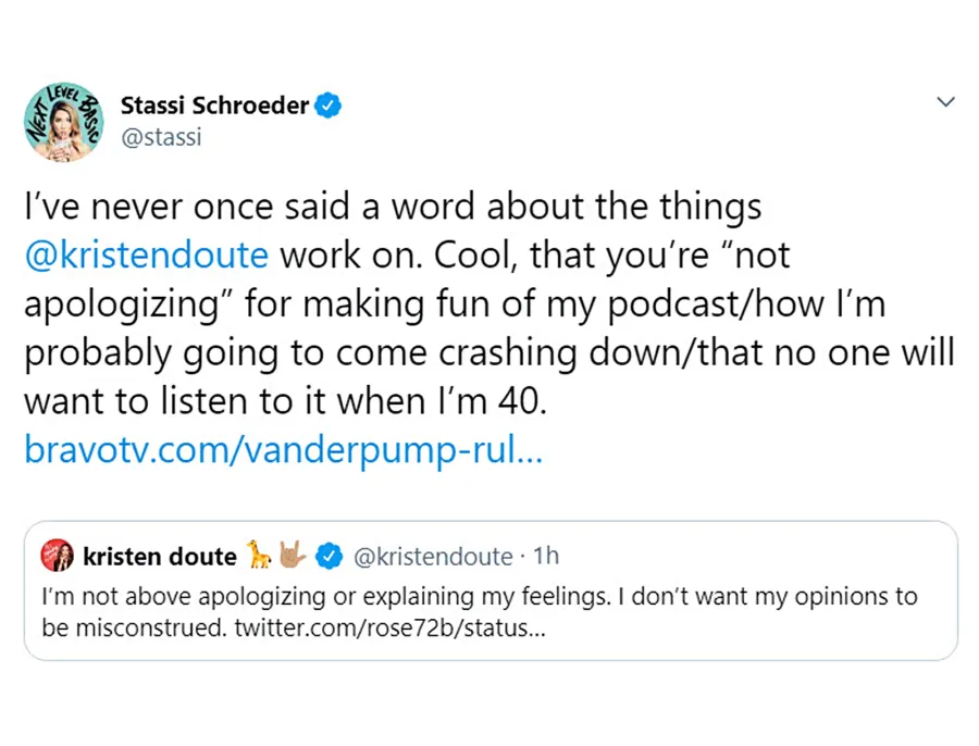 Kristen Doute Defends Herself Over Miscontrued Stassi Schroeder Comments