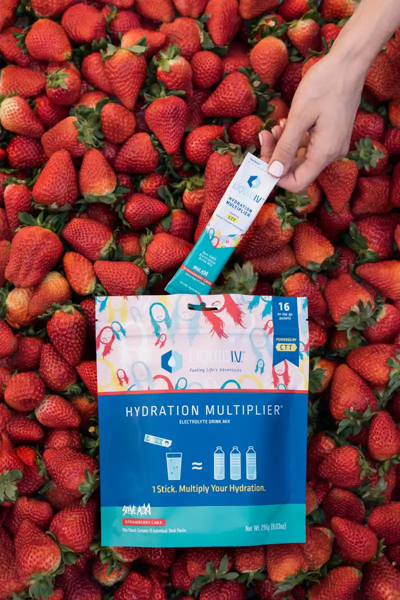 Liquid I.V. Teams Up With Steve Aoki for a Delicious New ‘Strawberry Cake’ Flavor