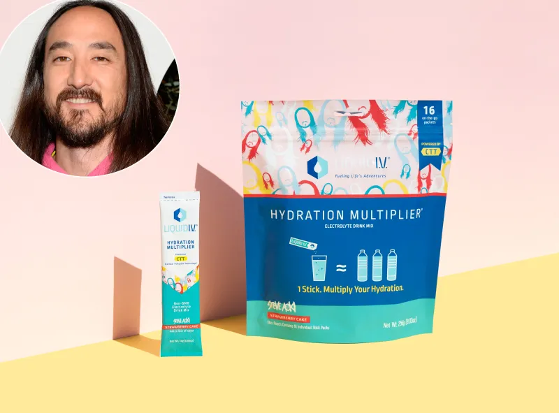 Liquid I.V. Teams Up With Steve Aoki for a Delicious New ‘Strawberry Cake’ Flavor