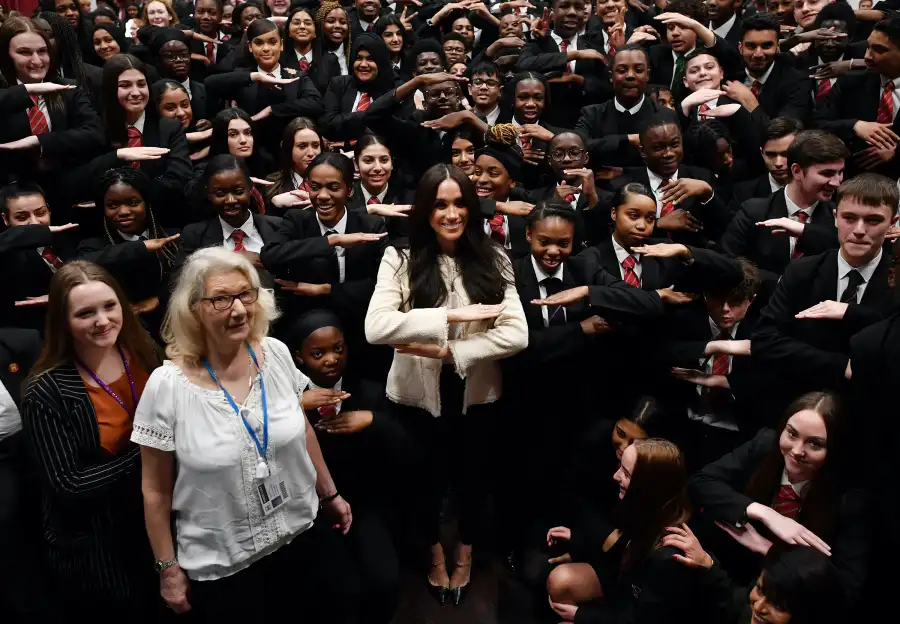 Meghan Markle Makes Surprise Solo Appearance at London High School for International Women's Day