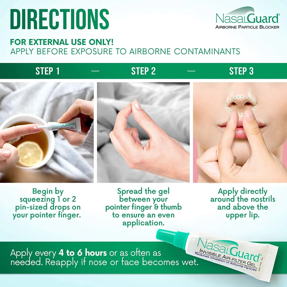 NASALGUARD Allergy Relief and Allergen Blocker Nasal Gel