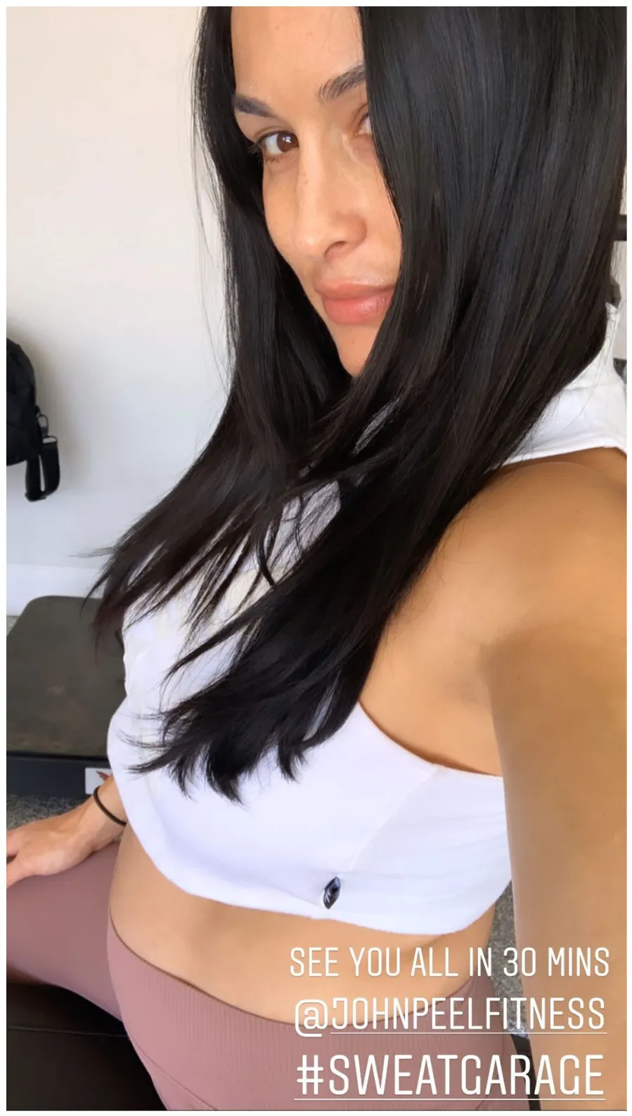 Nikki Bella Time to Sweat Instagram Story