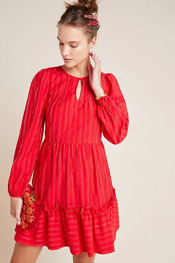 Pippa Tiered Tunic (Red)