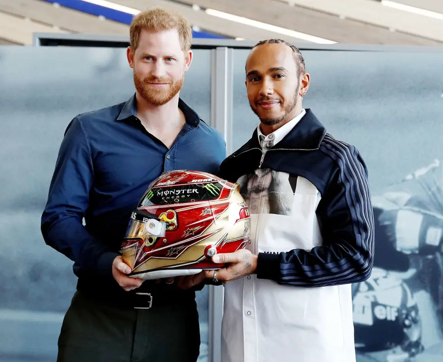Prince Harry Makes Solo Appearance with Lewis Hamilton During Farewell Tour of Royal Engagement