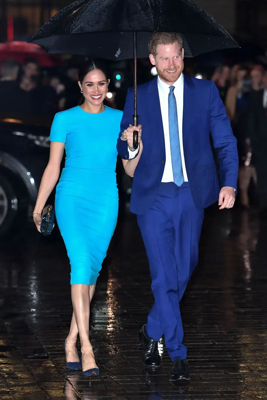 Prince Harry and Meghan Markle Arrive at 1st UK Event Since Royal Exit