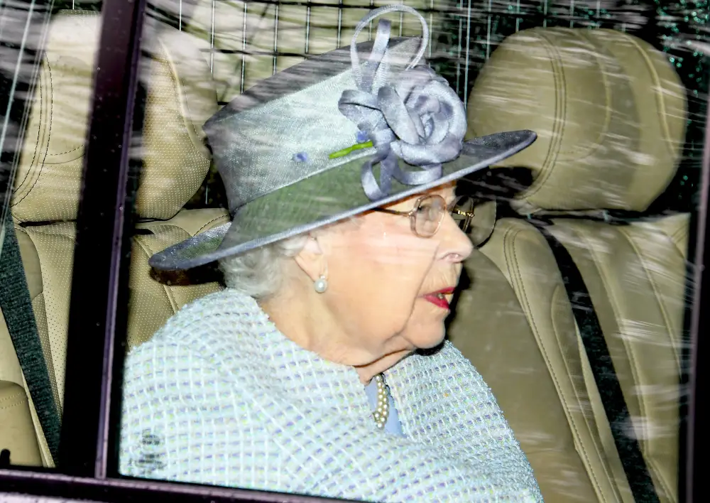 Queen Elizabeth II Attends Church Service With Prince Harry and Meghan Markle