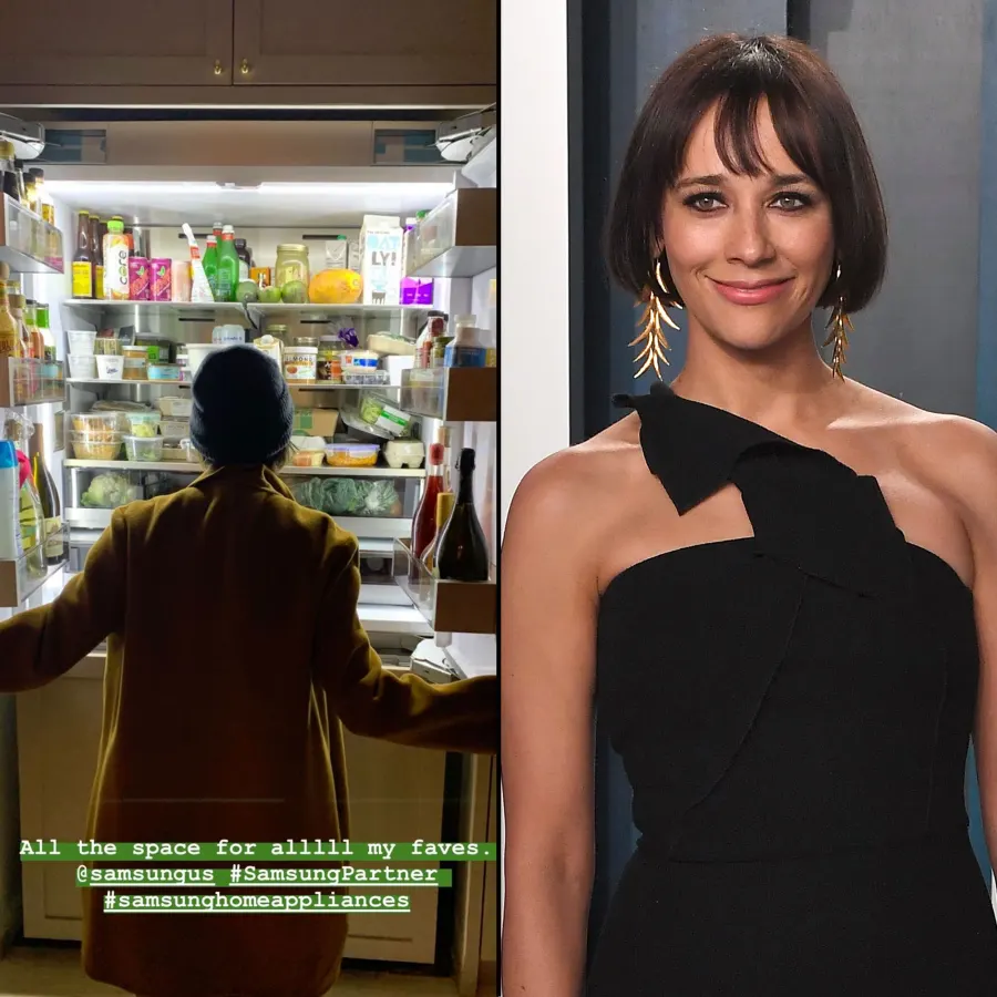 Rashida Jones Instagram Fridge
