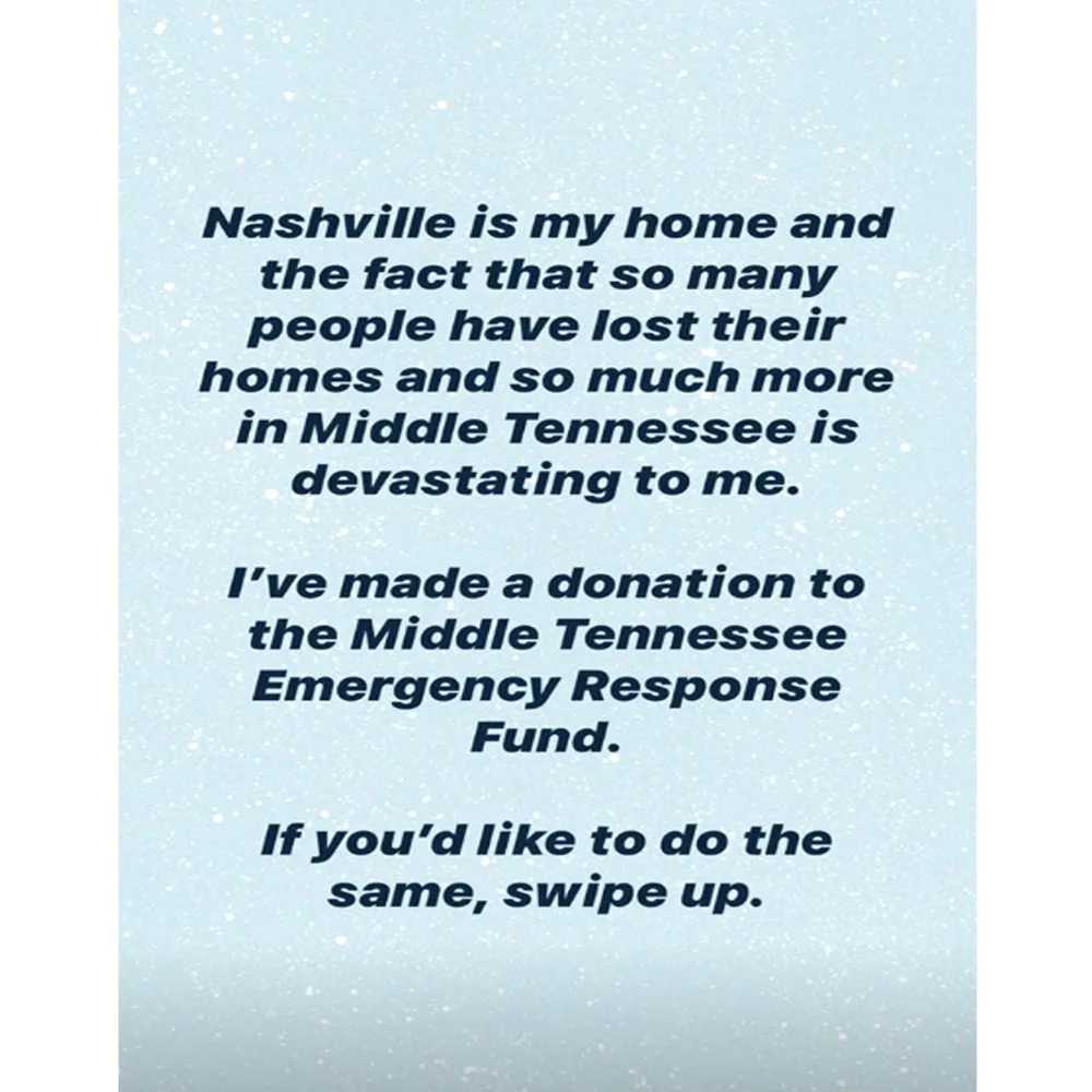 Taylor Swift Donates $1 Million to Help Fund Tennessee Tornado Relief