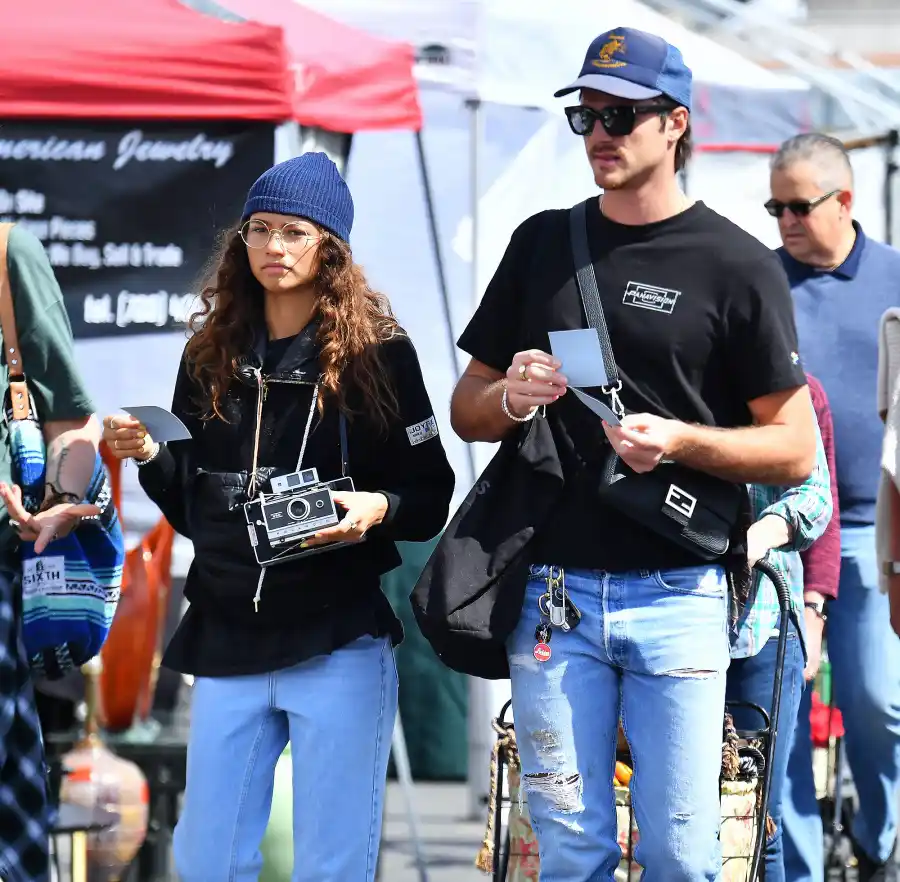 Zendaya, Jacob Elordi Get Goofy While on a Flea Market Date