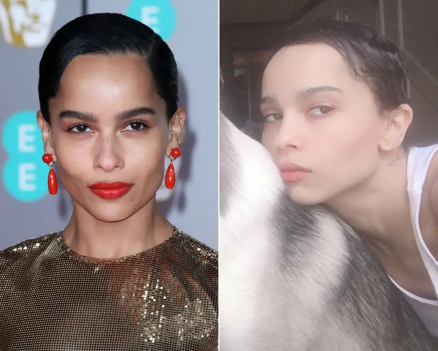 Zoe Kravitz Makeup-Free Instagram