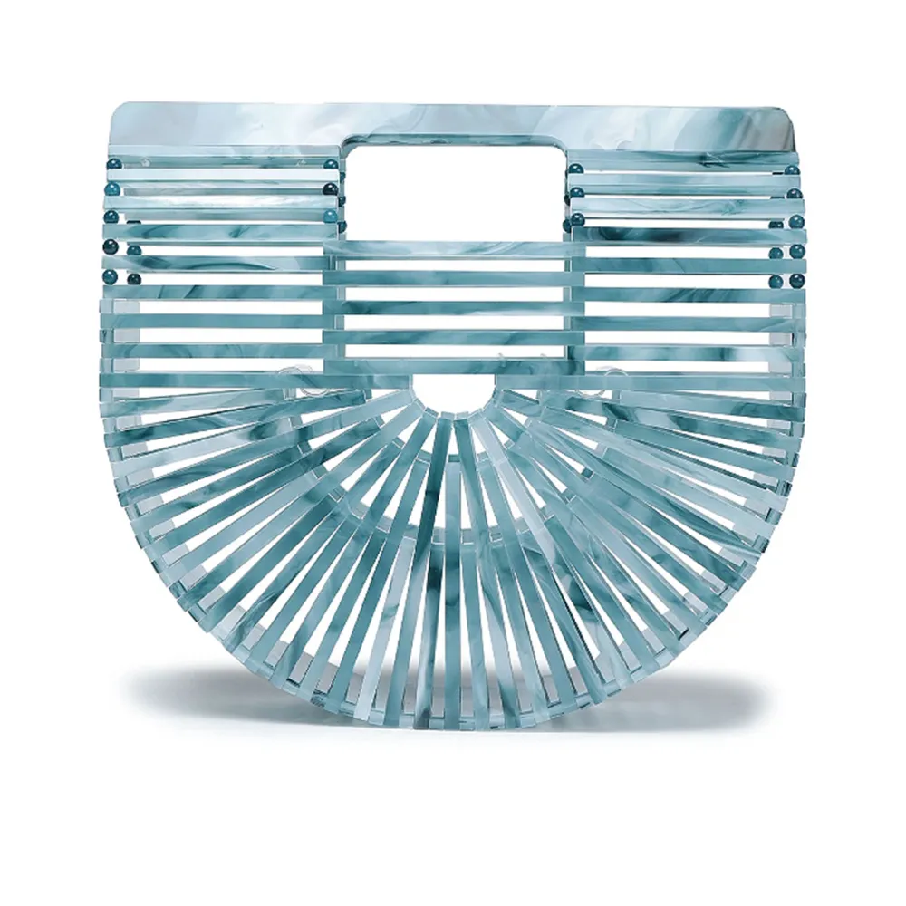 Cult Gaia Ark Mini Marbled Acrylic Clutch