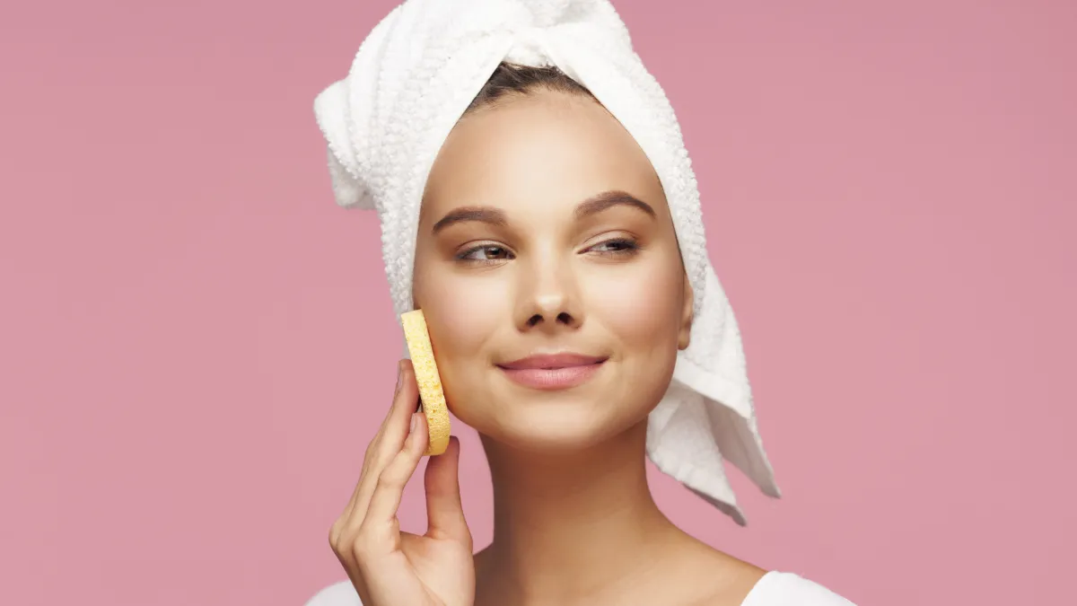 woman with clean skin